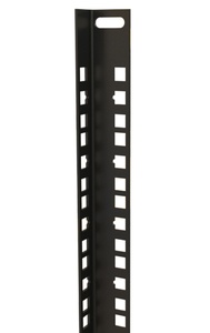 Hyperline CPR19-12U-RAL9005 19'' монтажный профиль высотой 12U, для шкафов TWB / TWL, цвет черный (2 шт. в комплекте)
