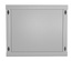 Hyperline TWL-0645-SD-RAL7035 Шкаф настенный 19-дюймовый (19"), 6U, 367x600х450мм, металлическая перфорированная дверь, несъемные стенки, 1 пара профилей, цвет серый (RAL 7035) (собранный)