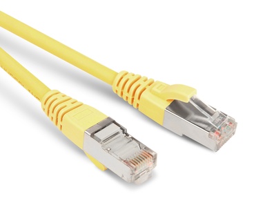 Hyperline PC-LPM-STP-RJ45-RJ45-C6-10M-LSZH-YL Коммутационный шнур U/FTP, экранированный, Cat.6 (100% Fluke Component Tested), LSZH, 10 м, желтый