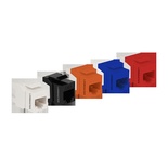 Модуль Keystone, RJ45, неэкранированный, кат.6, без шторки, 180 градусов, оранжевый
