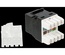 Модуль Keystone, RJ45, неэкранированный, кат.5E, со встроенной шторкой, 180 градусов, оранжевый