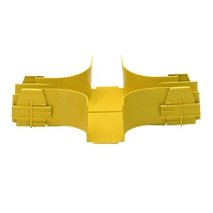 X-отвод вставка FiberGuide® 51х51, для лотка типоразмером 50х50, цвет: жёлтый