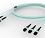Претерминированный кабель 36 волокон OM4 LazrSPEED® 550 3xMPO12(f)/3xMPO12(f), изоляция: LSZH, EuroClass B2ca, t=-10-+60 град., цвет: бирюзовый