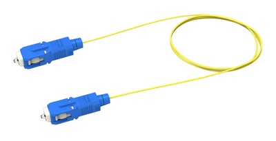 Коммутационный шнур SC-UPC/SC-UPC, волокно: OS2 G.652.D and G.657.A1 TeraSPEED®, оболочка: Riser, диаметр: 1.6, цвет: жёлтый, цвет разъёма: синий, длина м: 1-99