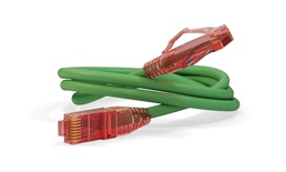 Hyperline PC-LPM-UTP-RJ45-RJ45-C5e-0.3M-LSZH-GN Коммутационный шнур U/UTP, Cat.5е (100% Fluke Component Tested), LSZH, 0.3 м, зеленый