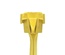 Опуск от лотка FiberGuide® 100х100 мм в разрезную гофротрубу 50мм, длина м.: 3, цвет: жёлтый