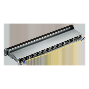 Патч-панель 19", 24 порта RJ45, экранированная, кат.6A, 1U