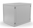Hyperline TWL-1230-SD-RAL7035 Шкаф настенный 19-дюймовый (19"), 12U, 650x600х300мм, металлическая перфорированная дверь, несъемные стенки, 1 пара профилей, цвет серый (RAL 7035) (собранный)