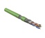 Hyperline SFUTP4-C5E-P26-IN-PVC-GN-305 (305 м) Кабель витая пара, экранированная SF/UTP, Cat.5e, 4 пары (26 AWG), многожильный (patch), экран - фольга + медная оплетка, PVC, –20°C – +75°C, зеленый