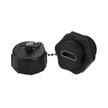 Индустриальный соединительный модуль HDMI, IP68, с крышкой
