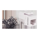 Модуль Keystone, RJ45, неэкранированный, кат.6A, без шторки, 90 градусов, цвет: белый