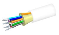 Внутренний оптический кабель, кол-во волокон: 24, Тип волокна: OM3 LazrSPEED® 300 буфер 900мк, Конструкция: ODC, Изоляция: LSZH, EuroClass: Dca, Диаметр: 8,82 мм, -20 - +70 град., цвет: белый