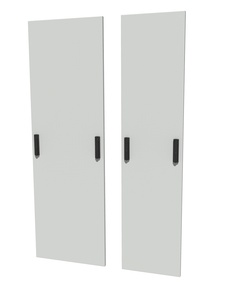 Комплект дверей для шкафа FACT™ в конфигурации inerconnect. Комплект: 2 двери, 2 ручки на каждой двери совместимые с замками по DIN 18252 (EN 1303), замки не включены