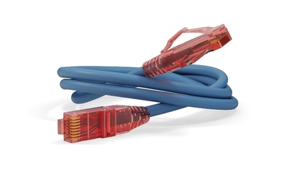 Hyperline PC-LPM-UTP-RJ45-RJ45-C5e-0.5M-LSZH-BL Коммутационный шнур U/UTP, Cat.5e (100% Fluke Component Tested), LSZH, 0.5 м, синий