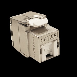 Модуль Keystone, RJ45, экранированный, кат.6A, без шторки, 180 градусов