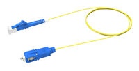 Коммутационный шнур LC-UPC/SC-UPC, волокно: OS2 G.652.D and G.657.A1 TeraSPEED®, оболочка: Riser, диаметр: 1.6, цвет: жёлтый, цвет разъёма: синий, длина м: 10