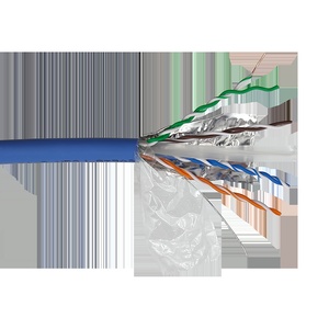 Кабель LANMASTER FTP, 4 пары, кат. 6A, с перегородкой, 500Mhz, LSZH, синий, 305 м