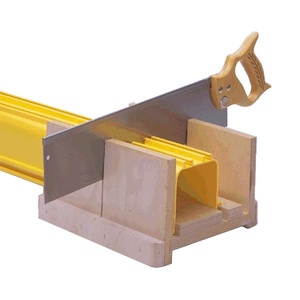 FiberGuide® Mitre Box with Saw, used to cut 2 x 2 in, 4 x 4 in, 4 x 6 in and 4 x 12 in, straight sections to size