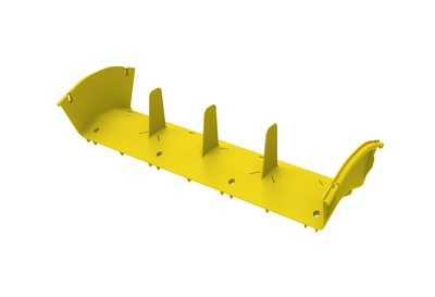 Угол вертикальный вниз пластикового лотка FiberGuide® 102х610, угол: 45, цвет: жёлтый