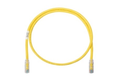 Экранированный коммутационный шнур Cat.6A S/FTP, калибр: AWG30, оболочка: LSZH, цвет: жёлтый, длина м: 1
