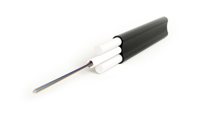 Hyperline FO-STF-OUT-62-24-PE-BK Кабель волоконно-оптический 62.5/125 (OM1) многомодовый, плоский, 24 волокна, со стеклопласт. прутками, волокна в оптическом модуле с гидрофобным гелем (loose tube), для внешней прокладки, 4кН, PE, -50°С - +70°С, черный