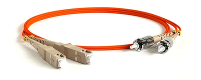 Hyperline FC-D2-50-SC/PR-ST/PR-H-1M-LSZH-OR Коммутационный шнур волоконно-оптический (шнур) MM 50/125, ST-SC, 2.0 мм, duplex, LSZH, 1 м