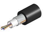 Оптический кабель Arid Core® Drop Cable, волокон: 24, Тип волокна: G.652.D and G.657.A1, TeraSPEED®, конструкция: общая трубка 4 мм c гелем с усилением пластинами из фибергласа, изоляция: LSZH UV stabilized, EuroClass: Dca, диаметр: 8,3 мм, -20 - +70 град., цвет: чёрный