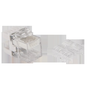 Модуль Keystone, RJ45, кат.6, UTP, 180 градусов, с индикатором, цвет: белый