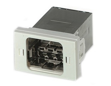 Установочный комплект АMP СО Ultra Swiss FLF: ввод кабеля 180°, цвет: белый (RAL 9010)