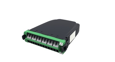 Модуль InstaPATCH 360 G2 OS2 TeraSPEED®, G.652.D and G.657.A1, 12xLC APC Duplex - 2xMPO12(m), шторки: да, цвет: зелёный
