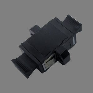 Адаптер оптический LANMASTER MPO тип A (Key-up/Key-down), с фланцами, черный