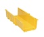 Прямая секция пластикового лотка FiberGuide® 102х152 раздвижная, цвет: жёлтый