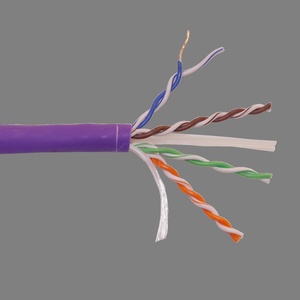 Кабель LANMASTER U/UTP, 4 пары, Кат. 6, с перегородкой, 550Mhz, LSZH, нг(A)-HF, синий, 305 м