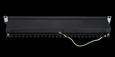 Коммутационная панель СегментЛАН Cat5e 1U, 24 порта, FTP, RJ45, черная