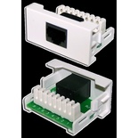 Вставка Mosaic 22.5x45 1xRJ45 Cat.5e, цвет: белый