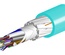 Компактный универсальный оптический кабель, кол-во волокон: 24, Тип волокна: OM4 в буфере 250 микрон, Конструкция: волокна в 4x12 трубках без геля с диэлектрической защитой от грызунов, Изоляция: ULSZH, EuroClass: Eca, Диаметр: 11,5 мм, -10-+70 град., цвет: бирюзовый, 1 км