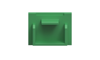 Заглушка порта для розеток M-серии M21A, цвет: зелёный