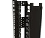 Hyperline CMF-OTR-42U-89x106-C-RAL9005 Вертикальный кабельный органайзер 42U для шкафов TTR, TTB, стоек ORK2A, ORL1, ширина 89мм, высота пальцев 106мм с крышками и кронштейнами, черный