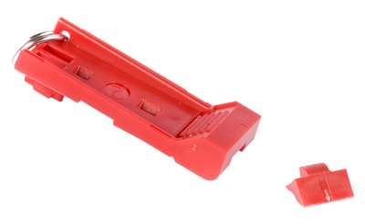 Инструмент для блокировки и изъятия коммутационного шнура из гнезда LCD , цвет: красный, уп.: 25
