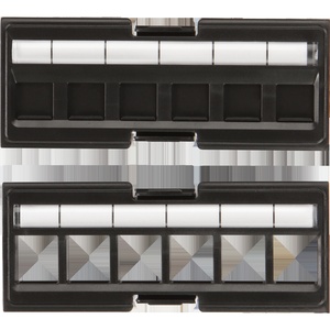 Адаптерная планка 6 x Keystone RJ45 (без модулей), неэкранированная, со шторками