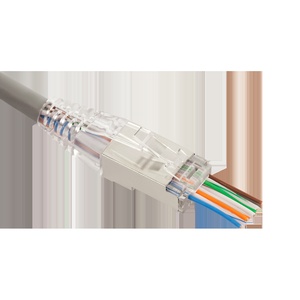 Коннектор RJ45 тип EZ, 8P8C, STP, Cat.5e, универсальный, покрытие 50 микрон,100 шт.