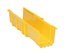 Прямая секция пластикового лотка FiberGuide® 102х102 раздвижная, цвет: жёлтый
