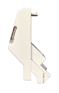 Лицевая панель наклонная серии BS 25x50 мм, для 1 гнезда SL или AMPTwist, со шторкой
