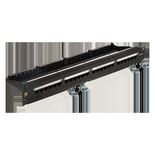 Патч-панель 19", 24 порта RJ45, неэкранированная, кат.5E, 1U, с задним органайзером с фиксаторами кабеля