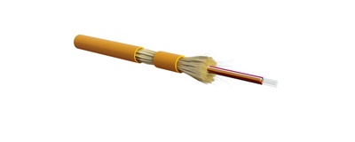 Hyperline FO-MC3-IN-50-12-LSZH-OR Кабель волоконно-оптический 50/125 (OM2) многомодовый, для Коммутационный шнуров и кабельных сборок с коннекторами MPO/MTP, 12 волокон, для внутренней прокладки, LSZH, нг(А)-HF, 0°C - +70°C, 3.0 мм, оранжевый