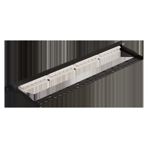 Патч-панель 19" компактная, неэкранированная, 24 порта RJ45, кат.6, 0.5U, с задним органайзером