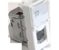 Вставка Mosaic 22.5x45, RJ-45 STP, кат.5e, со шторкой и увеличенным окном маркировки, цвет: белый