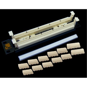 50-парный 110 кросс LANMASTER 10" 1U, блоки в комплекте