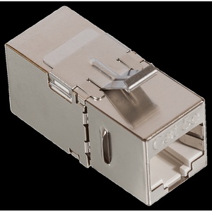 Повторитель портов RJ45, экранированный, кат.5E, формата Keystone, 90 градусов