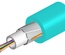 Компактный универсальный оптический кабель, кол-во волокон: 6, Тип волокна: ОМ4 в буфере 250 микрон, Конструкция: волокна в трубке без геля с диэлектрической защитой от грызунов, Изоляция: ULSZH, EuroClass: Dca, Диаметр: 6,4 мм, -10-+70 град., цвет: бирюзовый, 1 км